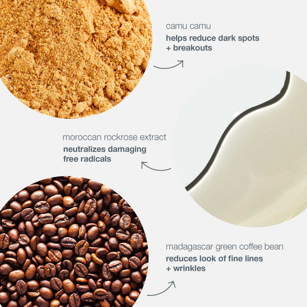 Dermalogica’s phyto nature firming serum features camu camu to target dark spots, rockrose extract to neutralize free radicals, and green coffee bean for youthful-looking skin—all working together to combat ageing.