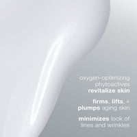 A purple bottle of Dermalogica phyto nature oxygen cream moisturizer with white text and branding sits on a plain white background, formulated to hydrate skin and provide advanced anti-aging benefits.