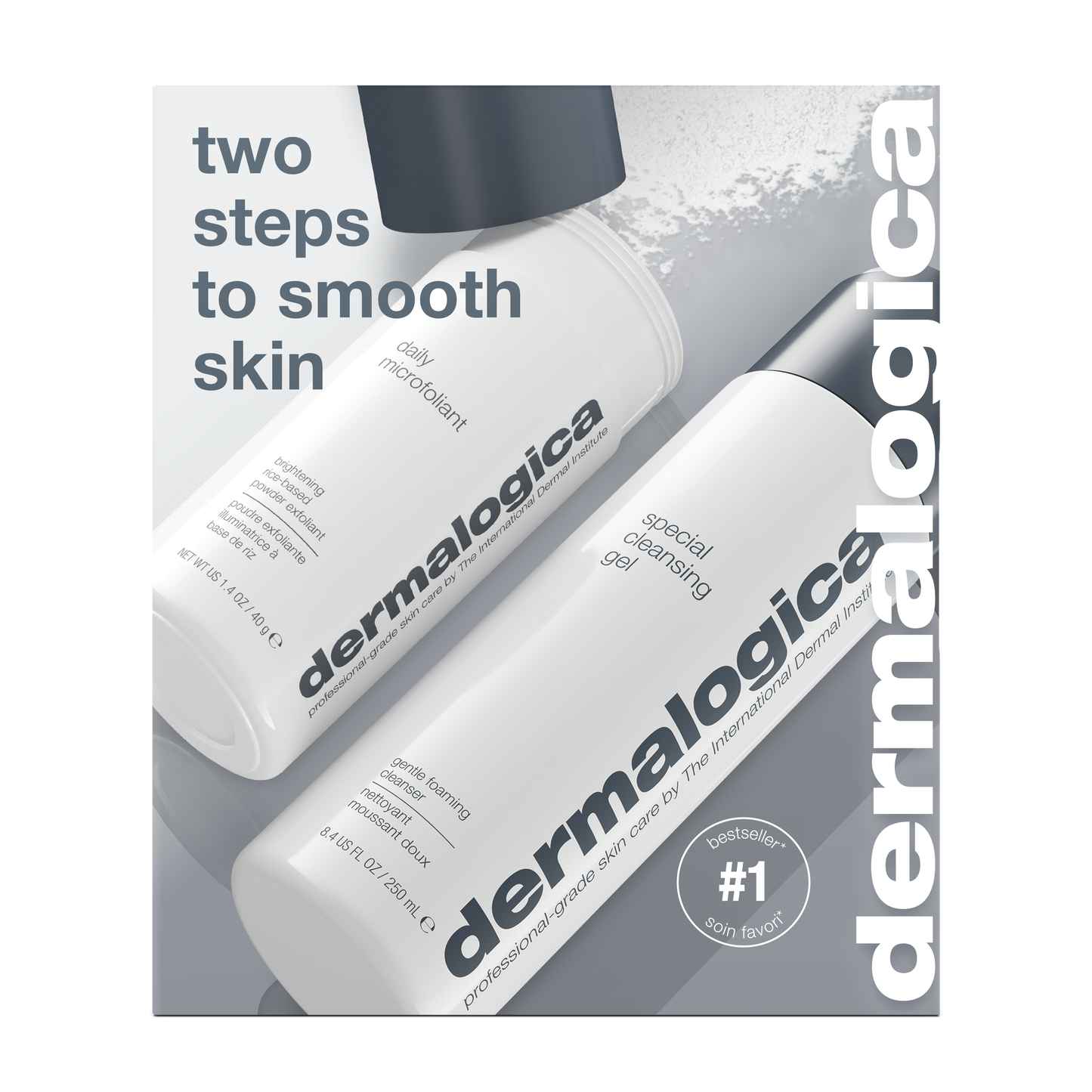 two steps to smooth skin