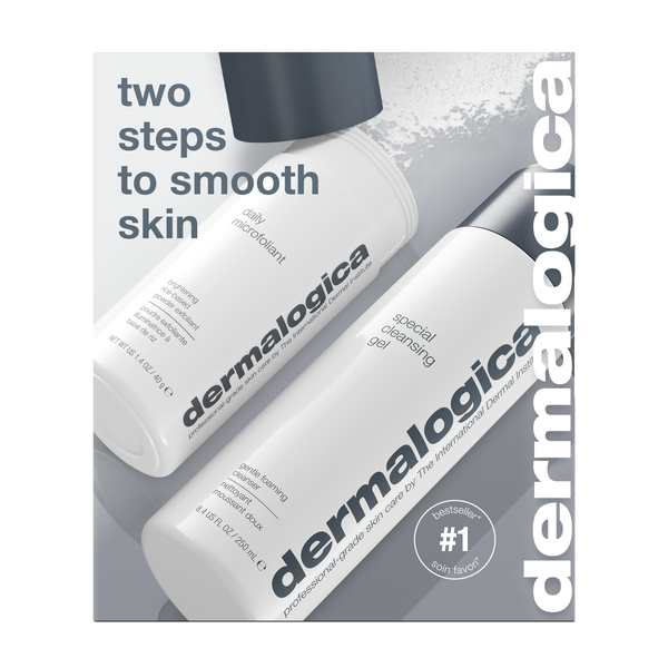 two steps to smooth skin