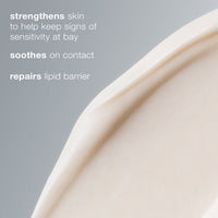 Dermalogica stabilizing repair cream comes in a bottle with a black pump, purple accent, and white label featuring grey and blue text—perfect for sensitive skin needing redness relief.