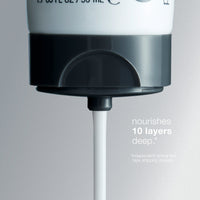 A white tube of Dermalogica intensive moisture balance moisturizer with a gray cap stands upright on a white background. The front displays the brand and product name, emphasizing skin barrier support and optimal lipid balance.