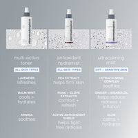 A 1.7 fl oz (50 ml) white spray bottle of Dermalogica multi active toner with a gray pump and minimalist front label, designed to boost skin hydration and moisture absorption.