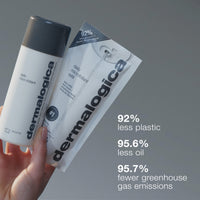 A white and gray Dermalogica daily microfoliant exfoliating powder is pictured with a Best of Beauty Allure 2024 Award Winner seal in the top right corner.