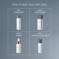 A white Dermalogica oil to foam total cleanser bottle with a gray flip-top lid and bold gray text effectively removes make-up and cleanses skin, transforming from oil to foam.