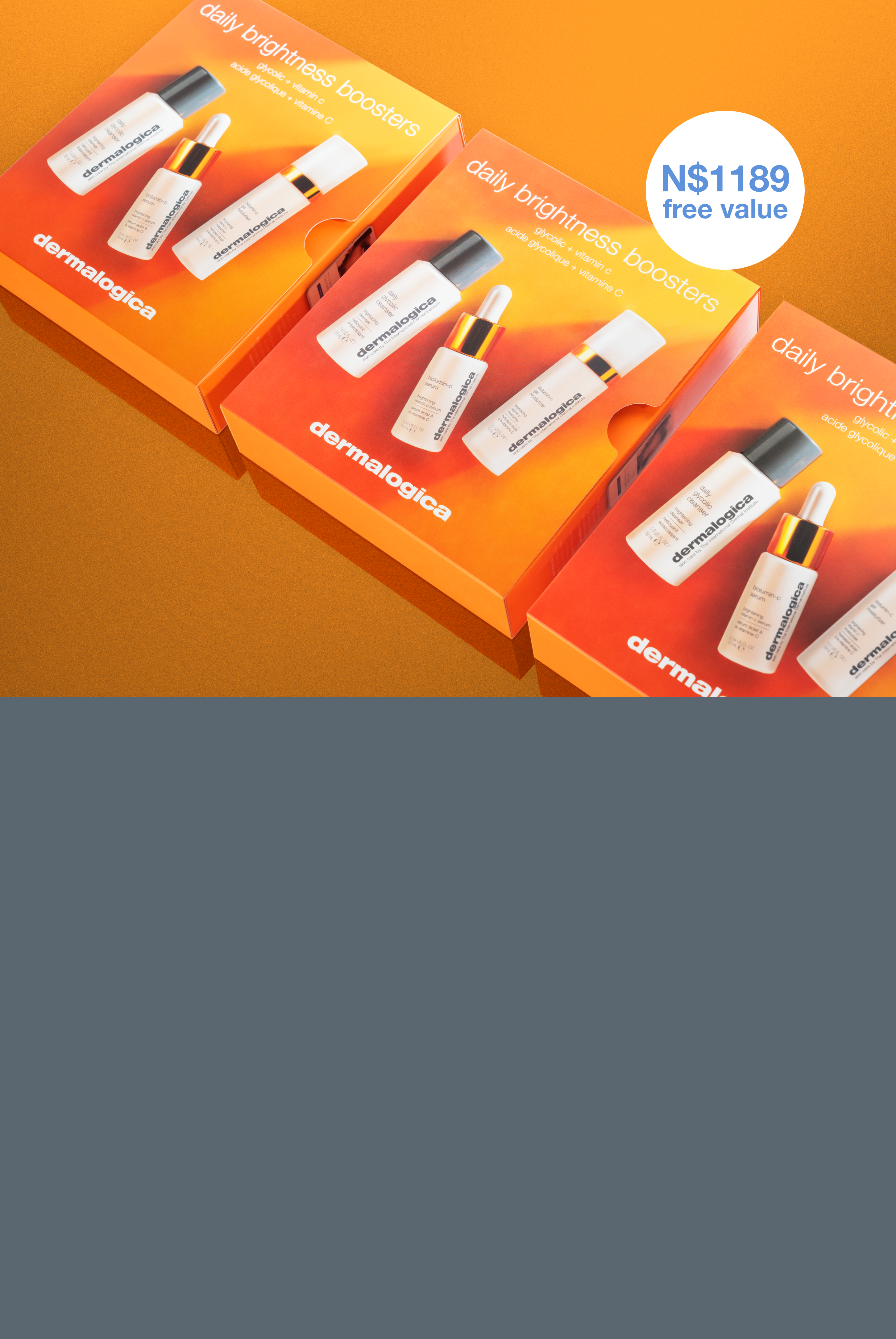  natural radiance with our daily brightness boosters kit 