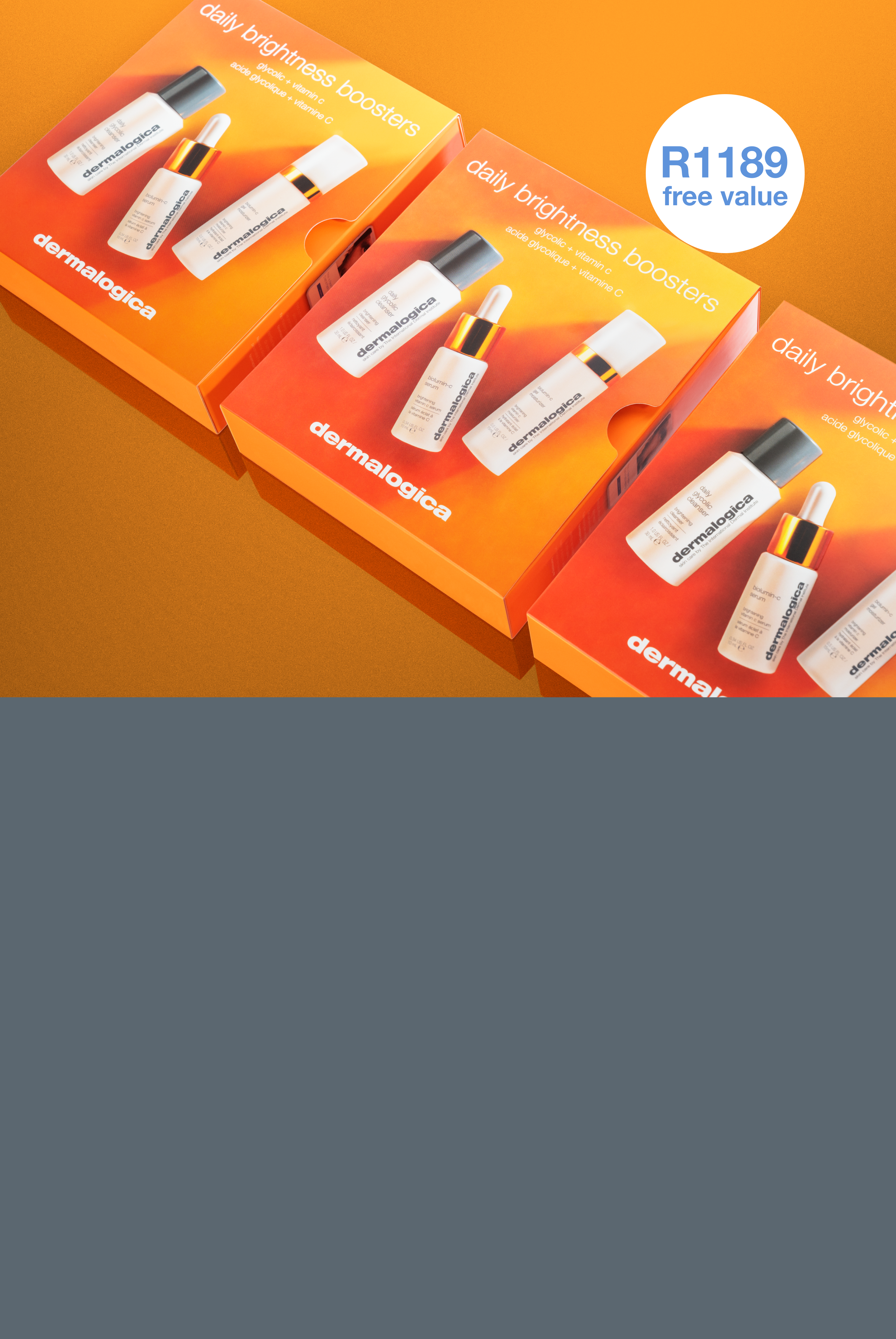  natural radiance with our daily     brightness boosters kit 